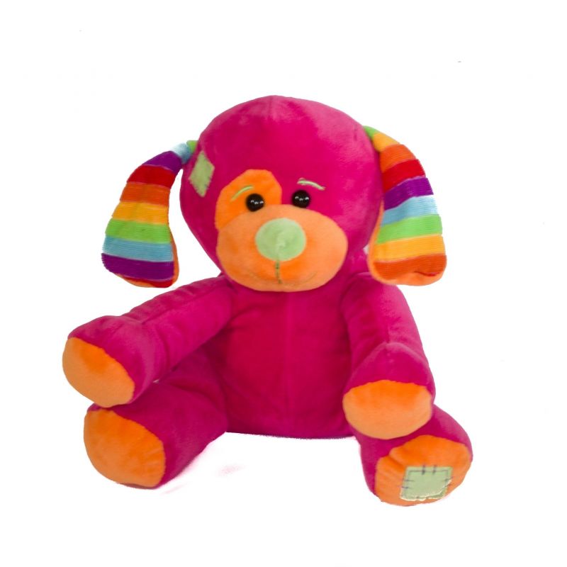 peluche chien rose