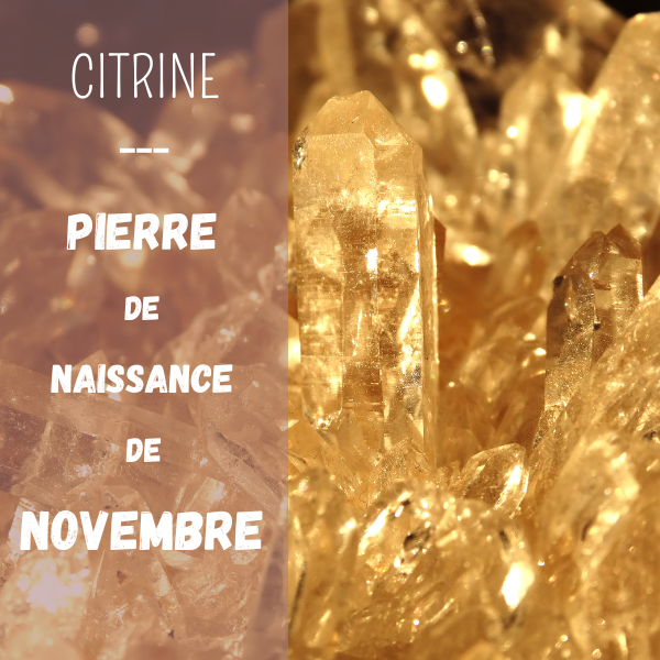 la citrine, pierre de naissance du mois de novembre