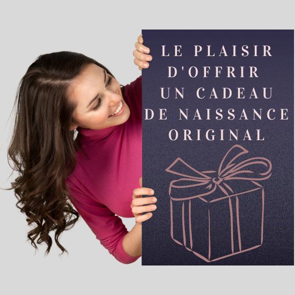 Le plaisir d'offrir un cadeau de naissance original